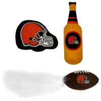 Cleveland Browns 3 piece Catnip Toy Set