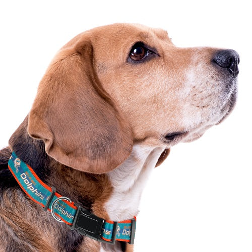 Miami Dolphins Dog Satin Collar or Leash