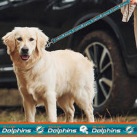 Miami Dolphins Dog Satin Collar or Leash