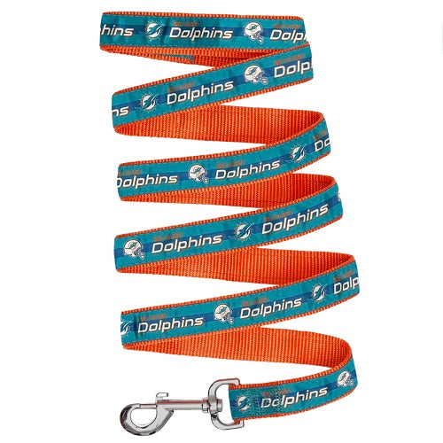Miami Dolphins Dog Satin Collar or Leash