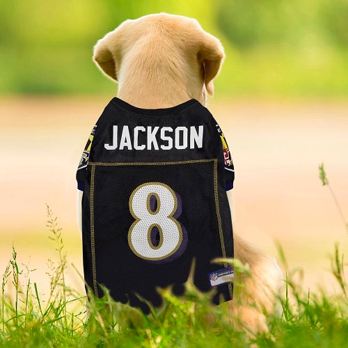 Baltimore Ravens Lamar Jackson #8 Pet Jersey