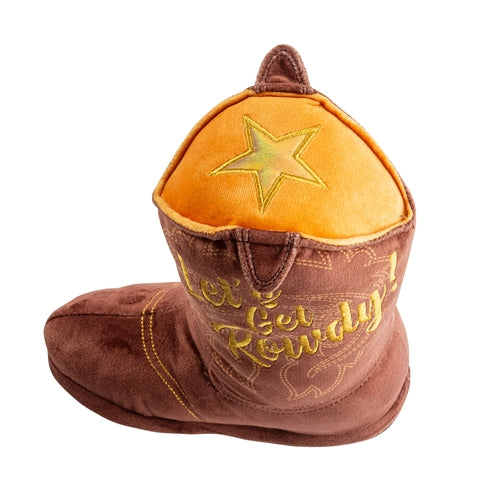 Brown Cowboy Boot Plush Toy