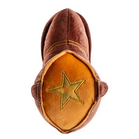 Brown Cowboy Boot Plush Toy