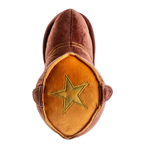 Brown Cowboy Boot Plush Toy