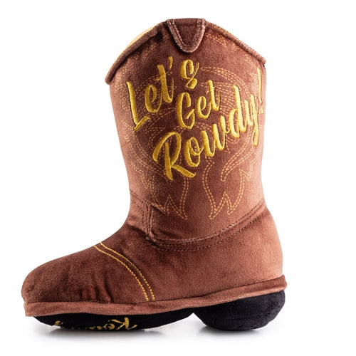Brown Cowboy Boot Plush Toy