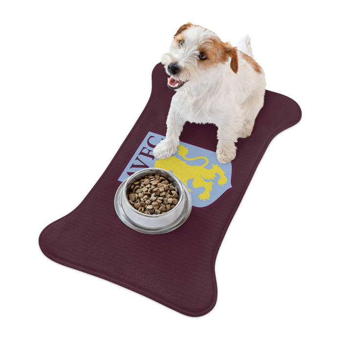 Aston Villa FC 25/26 Home Kit-Inspired Pet Feeding Mat - Different Styles