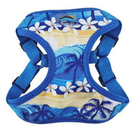 Catching Waves Print & Mesh Wrap and Snap Choke Free Step In Harness