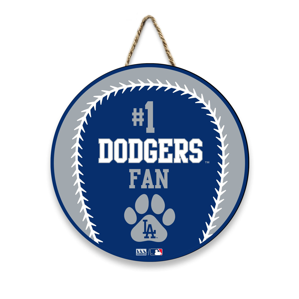 Los Angeles Dodgers #1 Fan Baseball Sign