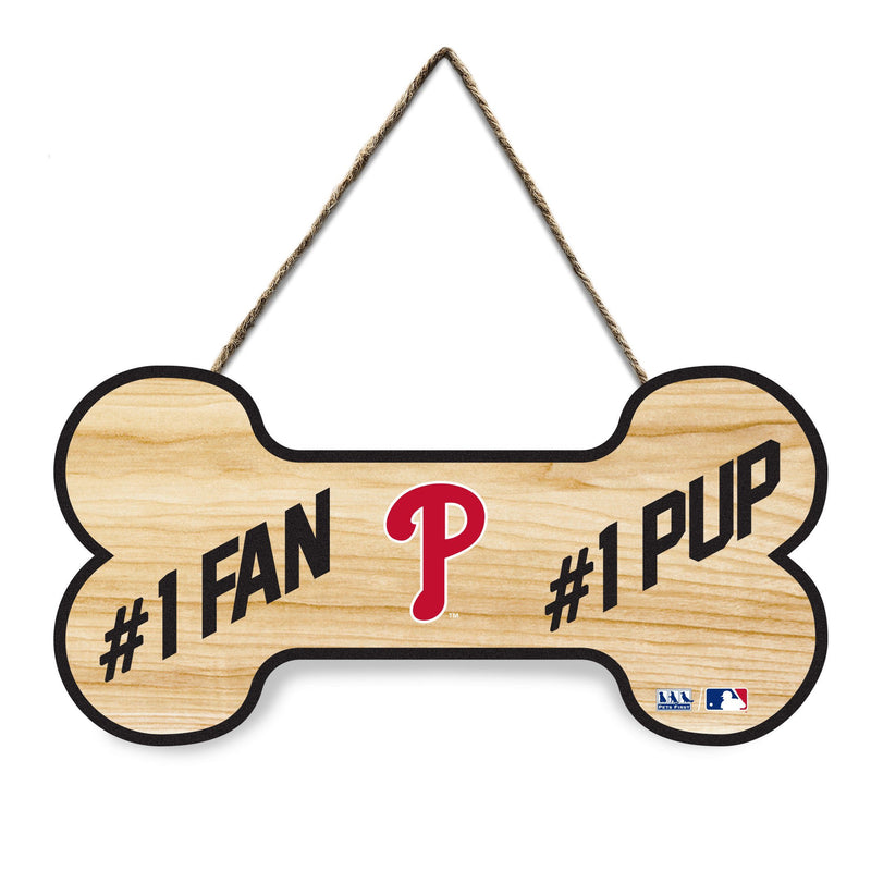 Philadelphia Phillies #1 Fan Bone-shaped Sign