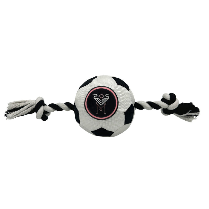 Inter Miami CF Soccer Ball Rope Toy