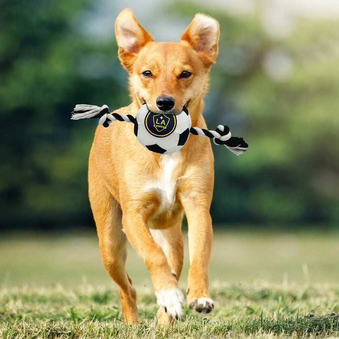 Los Angeles Galaxy Soccer Ball Rope Toy