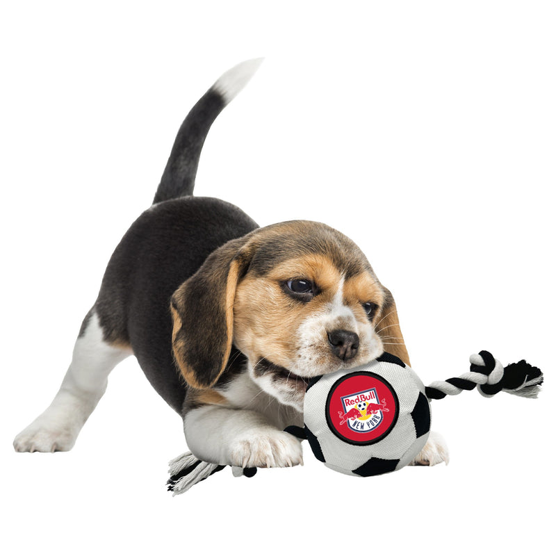 New York Red Bulls Soccer Ball Rope Toy