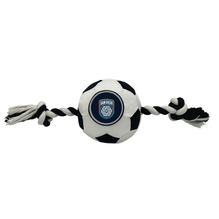 San Diego FC Soccer Ball Rope Toy