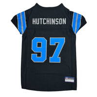 Detroit Lions Aidan Hutchinson 97 Color Rush Black Pet Jersey