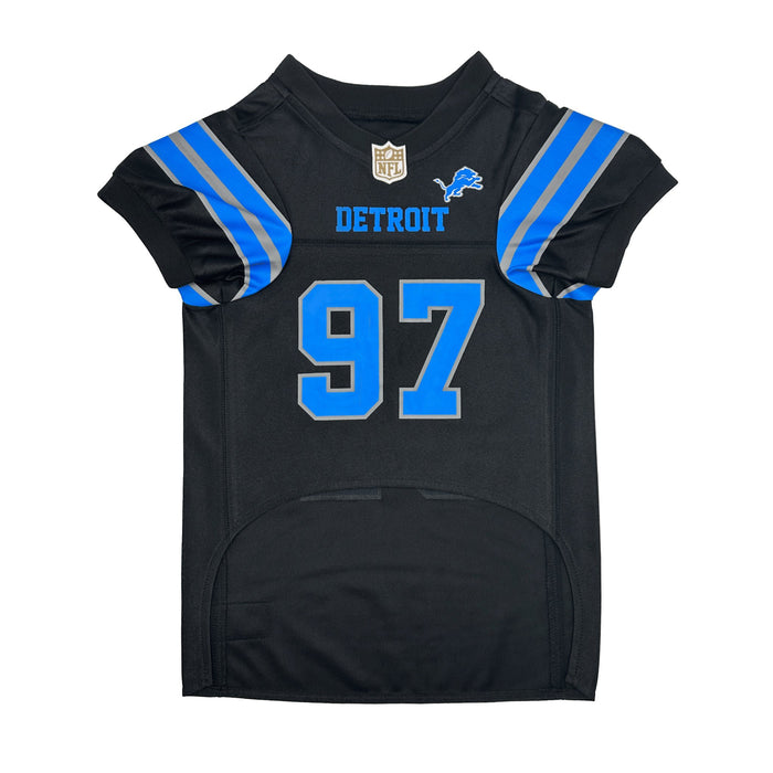 Detroit Lions Aidan Hutchinson 97 Color Rush Black Pet Jersey