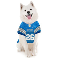 Detroit Lions Jahmyr Gibbs 26 Pet Jersey