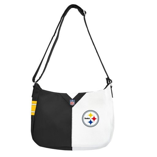 Pittsburgh Steelers Pebble Split Hobo Handbag