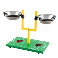 Chicago Bears Goal Post Double Bowl Pet Feeder