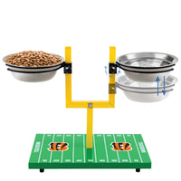 Cincinnati Bengals Goal Post Double Bowl Pet Feeder