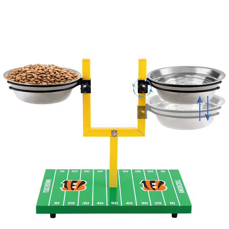 Cincinnati Bengals Goal Post Double Bowl Pet Feeder