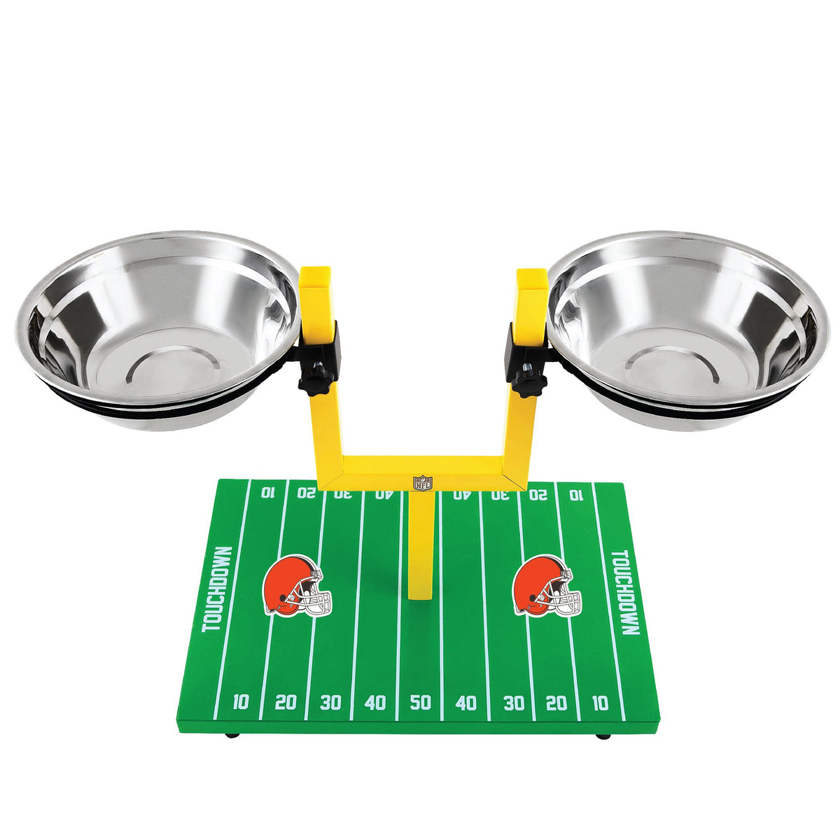 Cleveland Browns Goal Post Double Bowl Pet Feeder