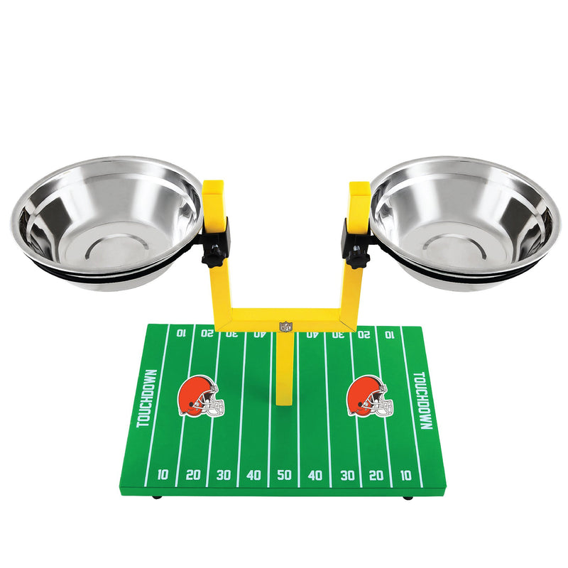 Cleveland Browns Goal Post Double Bowl Pet Feeder