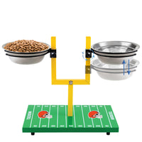 Cleveland Browns Goal Post Double Bowl Pet Feeder