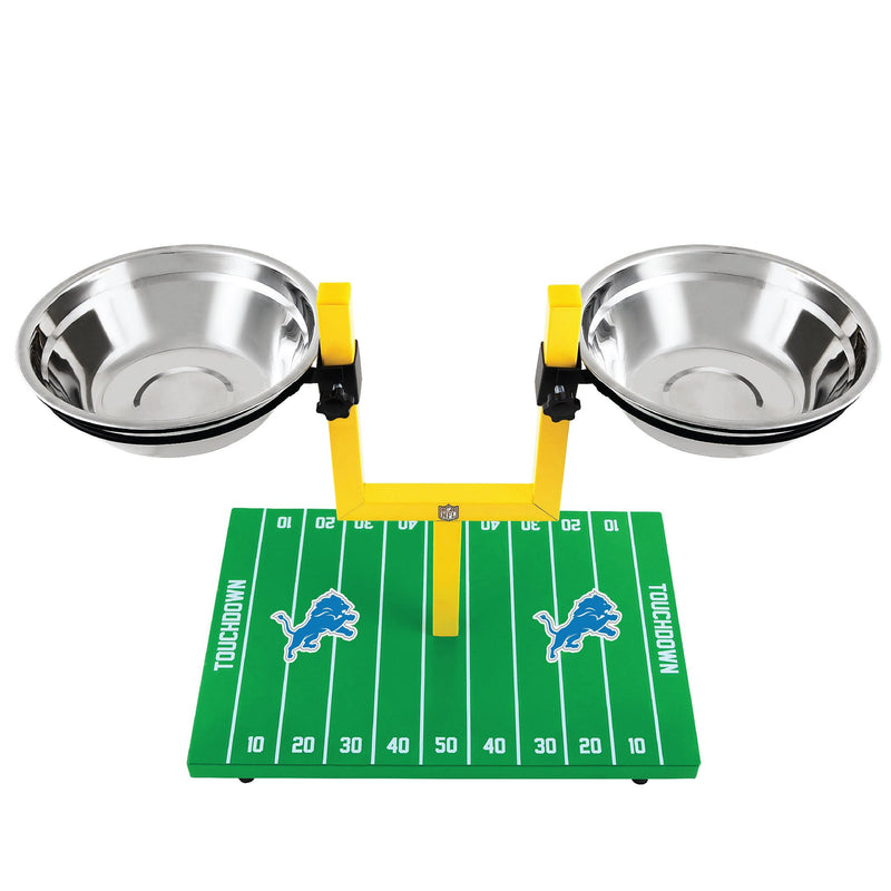 Detroit Lions Goal Post Double Bowl Pet Feeder