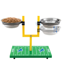 Detroit Lions Goal Post Double Bowl Pet Feeder