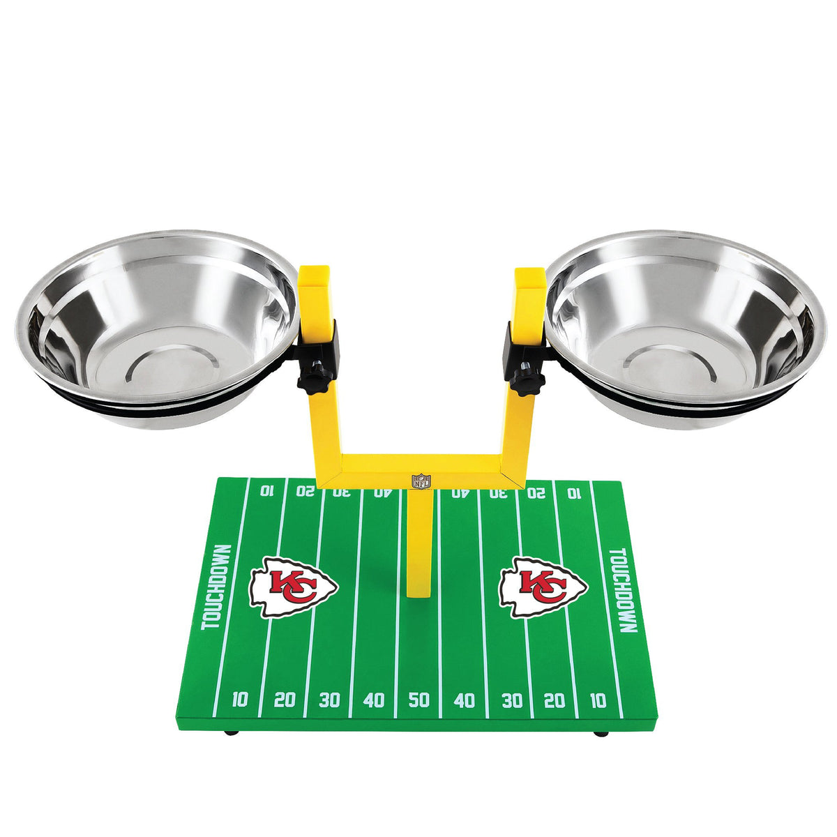 Kansas City Chiefs Goal Post Double Bowl Pet Feeder