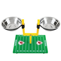 Kansas City Chiefs Goal Post Double Bowl Pet Feeder