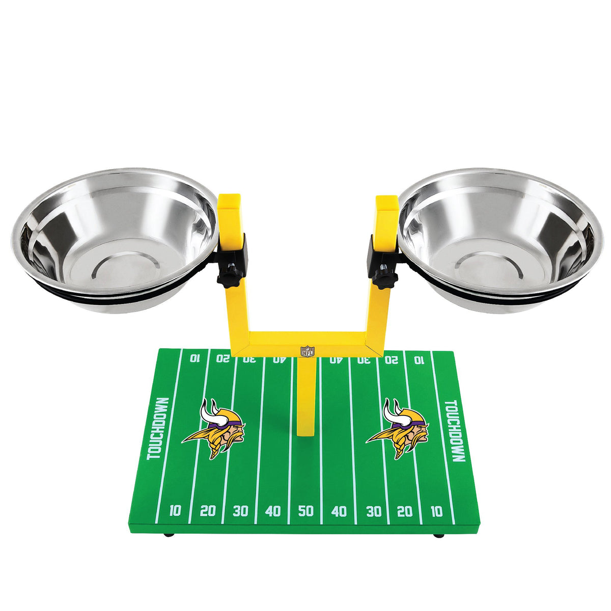 Minnesota Vikings Goal Post Double Bowl Pet Feeder
