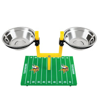 Minnesota Vikings Goal Post Double Bowl Pet Feeder