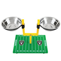 Las Vegas Raiders Goal Post Double Bowl Pet Feeder