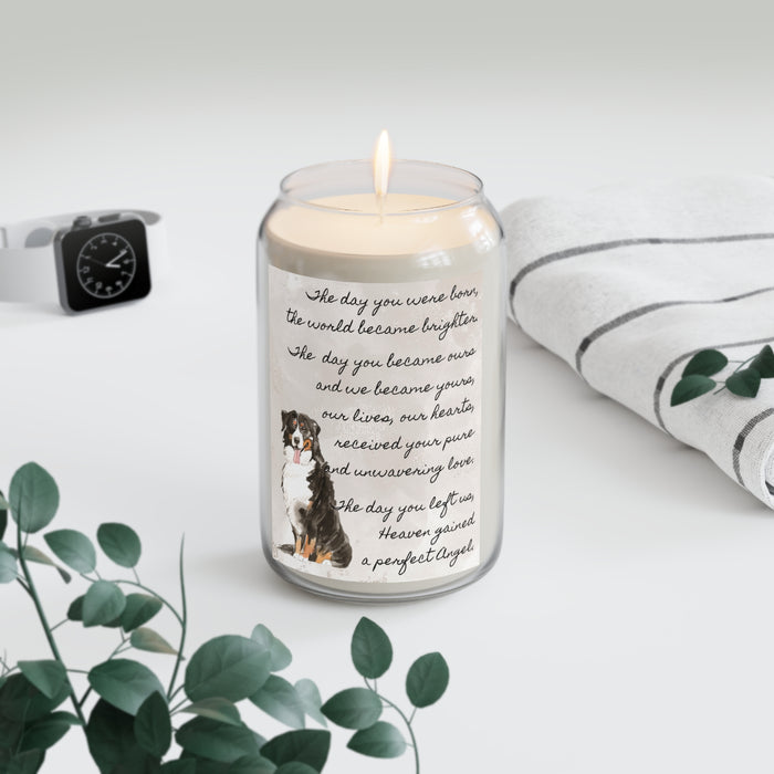 The Day Bernese Mountain Dog Pet Memorial Scented Candle, 13.75oz
