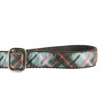 Jane’s Shirt Winter Plaid Velvet Essential Buckle Martingale Dog Collar