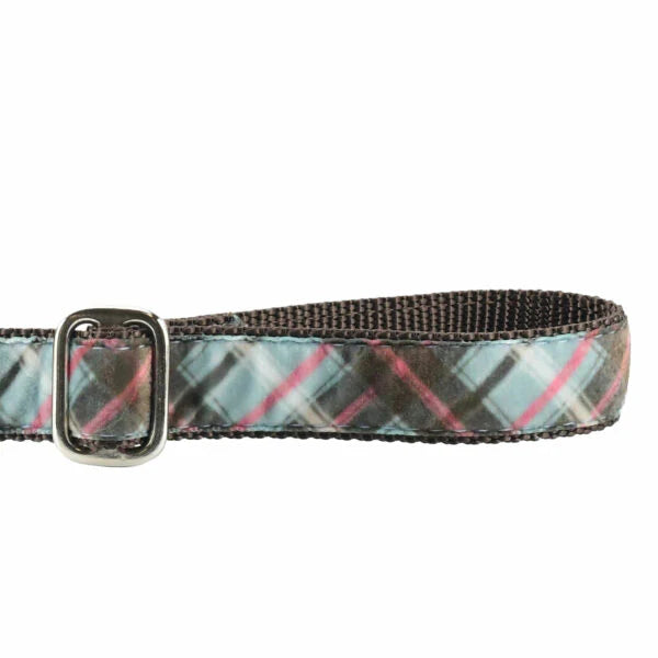 Jane’s Shirt Winter Plaid Velvet Essential Buckle Martingale Dog Collar