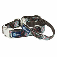Jane’s Shirt Winter Plaid Velvet Essential Buckle Martingale Dog Collar