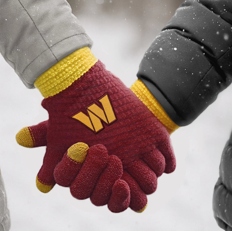 Washington Commanders Waffle Knit Gloves