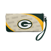 Green Bay Packers Curve Zip Organizer Wallet