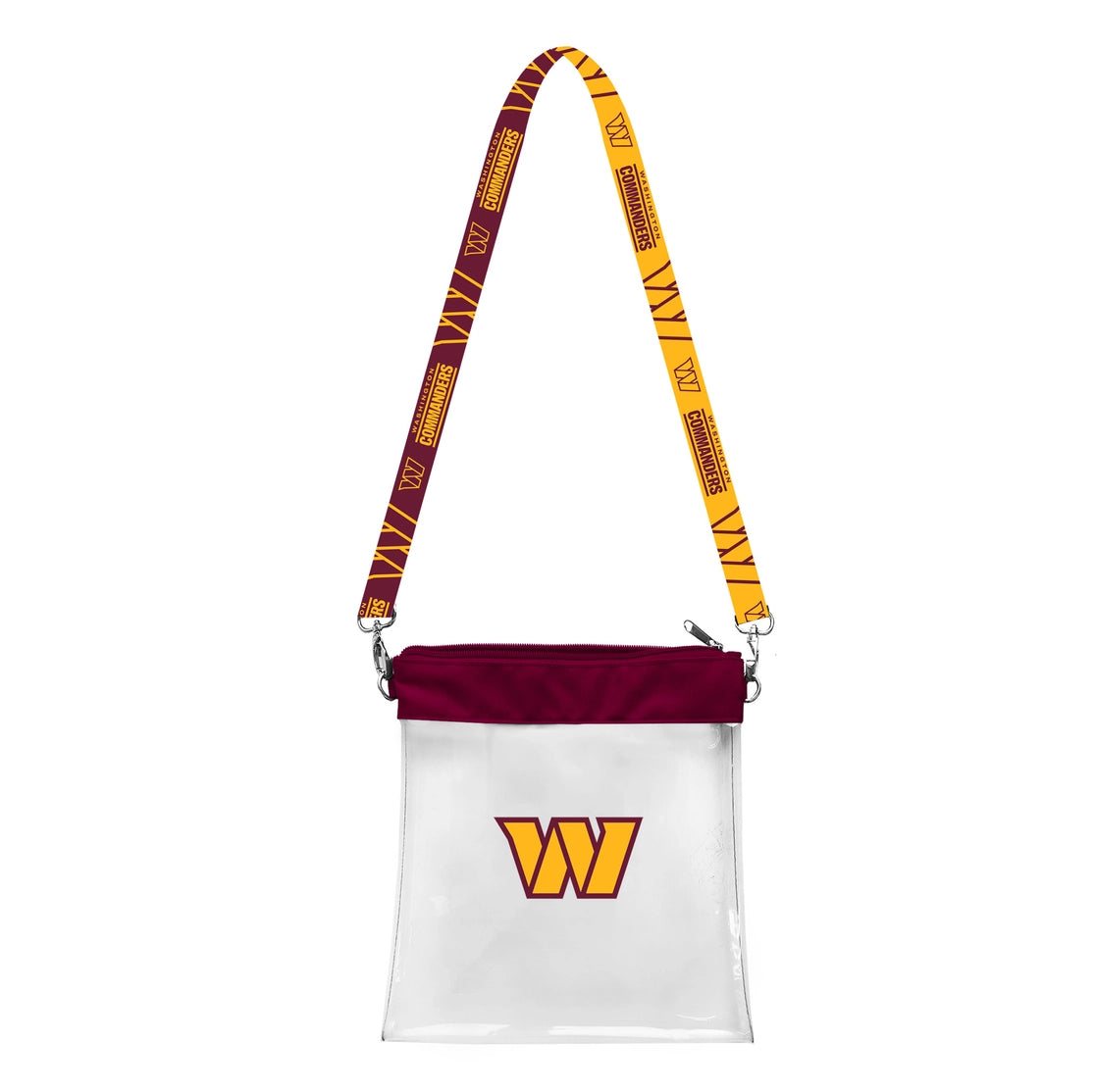 Washington Commanders Clear Pattern Strap Bag