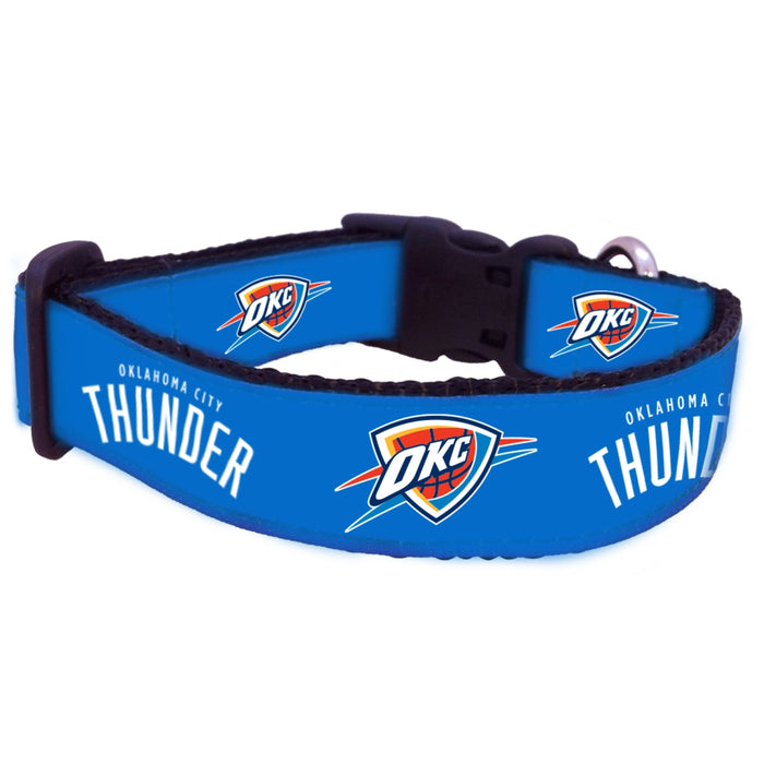 Oklahoma City Thunder Nylon Dog Collar and Leash