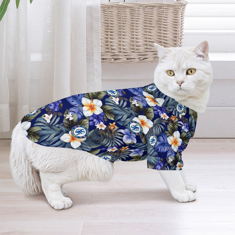Chelsea FC 25/26 Team-Inspired Pet Hawaiian Shirt - for SMALL PETS