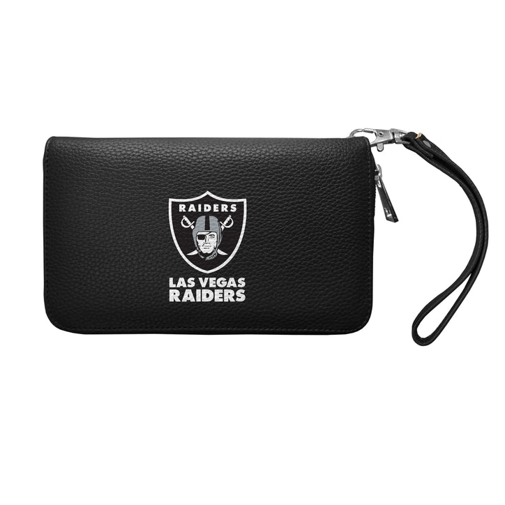 Las Vegas Raiders Zip Organizer Wallet Pebble