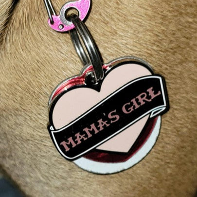 Mamas Girl Pet ID Tag
