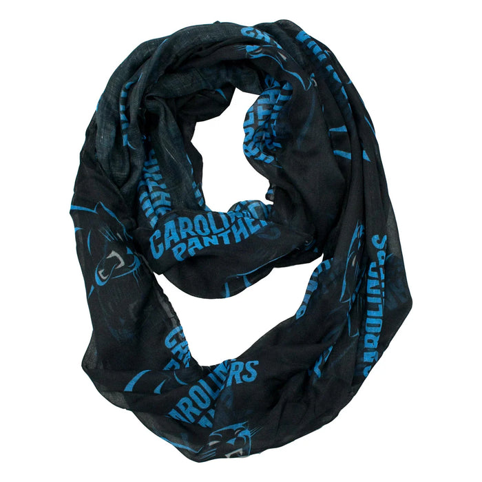 Carolina Panthers Sheer Infinity Scarf