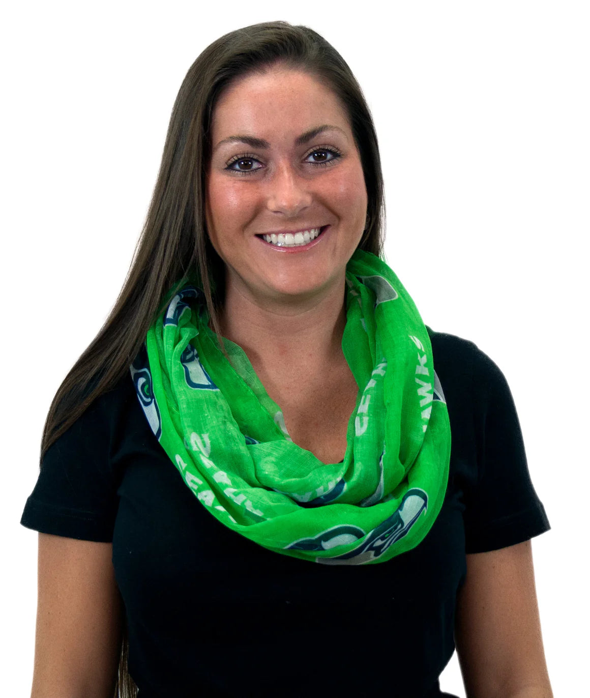 Seattle Seahawks Sheer Infinity Scarf