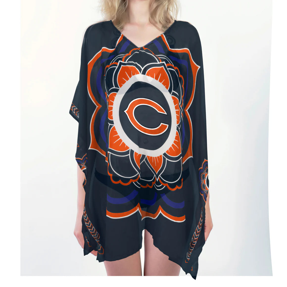 Chicago Bears Caftan Flower