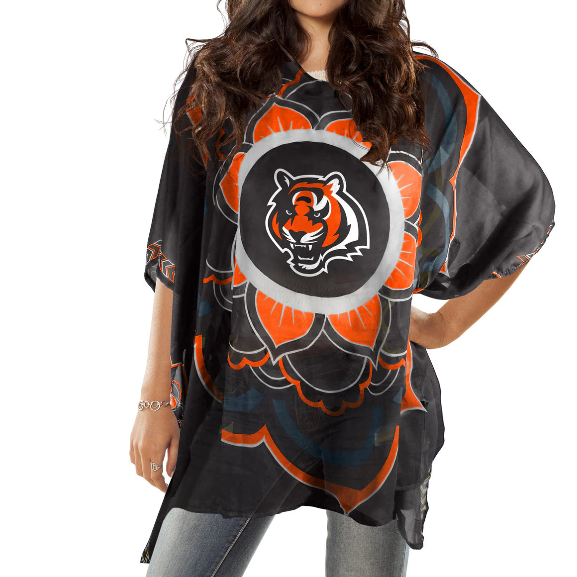 Cincinnati Bengals Caftan Flower