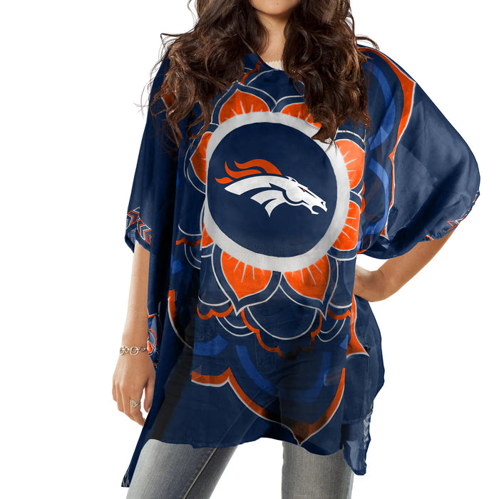 Denver Broncos Caftan Flower